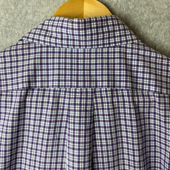 Ralph Lauren Button Down Shirt Men’s Size Medium 100% Cotton Stretch Plaid Check - Picture 10 of 11